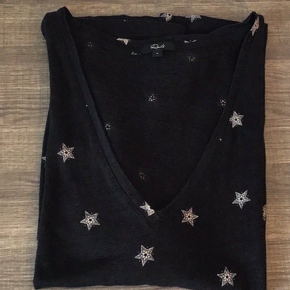 Rails Cara Black Rivet Star Short Sleeve Top - Picture 4 of 7